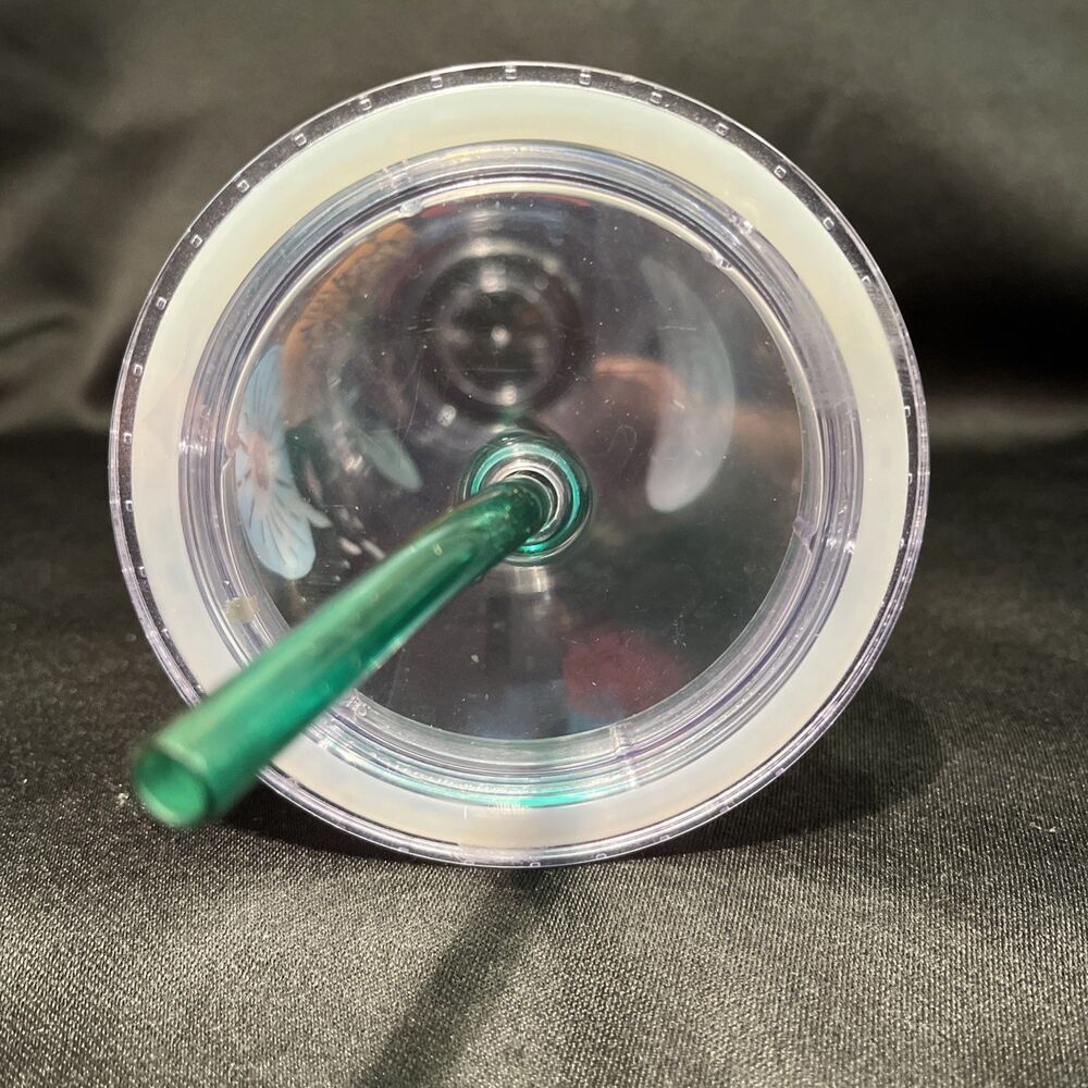 MINT DISNEY PARK STARBUCKS Venti 24oz Cold Clear Cup Double Wall w/ Lid & Straw - Picture 8 of 13